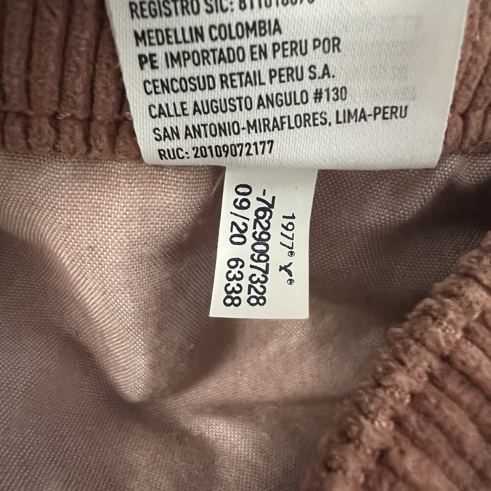American Eagle Mini Skirt Womens 00 Rose Corduroy Super Hi-Rise A Line Stretch - Picture 10 of 11